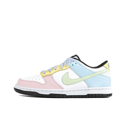 Кроссовки Nike Dunk Skateboarding Shoes Women's Low-top White/Blue/Pink, цвет Lotus Color cw1590-100(team189-多巴胺女孩) | lotus color