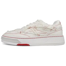 Кроссовки Reebok LTD X Kanghyuk Club C Lace-up Sneakers, белый/красный rmia04dc99fab0020300 | white/red