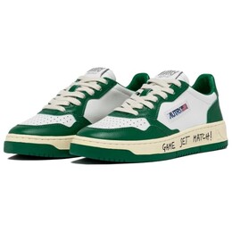 Кроссовки Autry Medalist Skateboard Low-Top, зеленый/белый aulw-bh04 | white/green