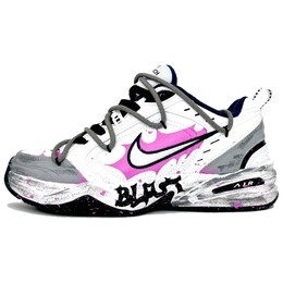 Кроссовки Air Monarch 4 Chunky унисекс с низким верхом белого/серого/розового/черного/синего цвета Nike 415445-102(team479-荒瘠玫瑰) | wild rose