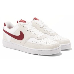 Женские низкие кроссовки Court Vision Nike, белый 1047957/46225 | white/red/pink