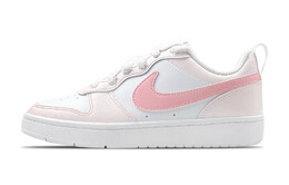 Кроссовки Nike Court Borough Skateboard Shoes Women's Low-Top Pink White, розовый bq5448-100（team49-蜜桃乌龙） | pink/white