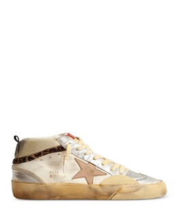 Женские кроссовки Mid Star Mid Top Golden Goose 4668365 | cream silver