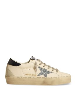 Женские кожаные низкие кеды Hi Star Golden Goose, цвет Ivory/Cream 4933478 | white/gray
