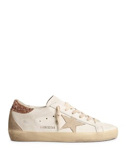 Женские низкие кроссовки Super-Star Golden Goose, бежевый 4709795 | white/seed pearl/peach