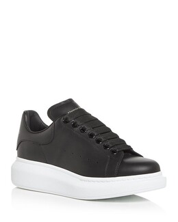 Женские объемные низкие кеды Alexander McQueen 3486991 | black/gold