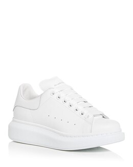 Женские объемные низкие кеды Alexander McQueen 3486991 | white/gold