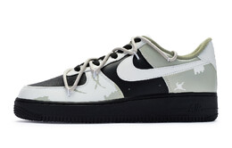 Кроссовки для скейтбординга Air Force 1 женские с низким верхом, черные/зеленые/серые Nike dh2920-111(team80-女款数码军事迷彩)