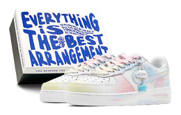 Женские кроссовки для скейтбординга Nike Air Force 1, Blue/Pink dh2920-111(team88-彩虹云朵-box) | blue/pink