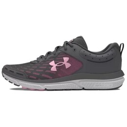 Кроссовки Charged Assert 10 женские с низким верхом темно-серые/розовые Under Armour 3026179-108 | dusty rose
