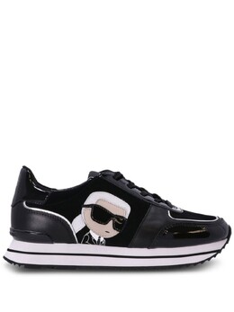 Karl Lagerfeld кроссовки Karl с нашивкой, черный kl61930n | черный