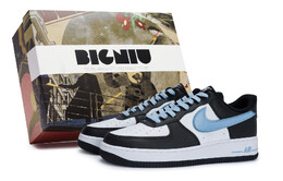 Кроссовки Nike Air Force 1 Skateboarding Shoes Unisex Low-top Blue, синий dv0788-001(team80-枕山栖谷蓝s-box) | university blue/black/white