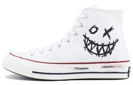 Кеды Converse 1970s Canvas Shoes Unisex High-Top Black, черные 162056c（team168-笑脸涂鸦）