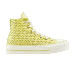 Converse Кроссовки Wmns Chuck Taylor All Star Lift Platform Knit High 'Lemon Slushy', желтый a14967c | lemon slushy
