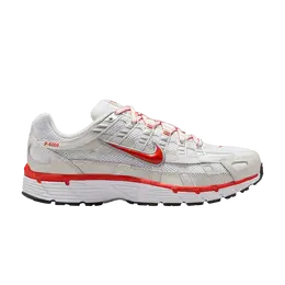 Nike Кроссовки Wmns P-6000 'Platinum Tint Picante Red', белый bv1021 107 | platinum tint picante red