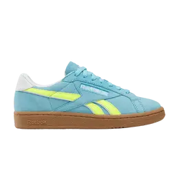 Reebok Кроссовки Wmns Club C Grounds UK 'Digital Blue Solar Acid Yellow Gum', синий 100221373 | digital blue solar acid yellow gum