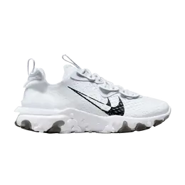 Nike Кроссовки Wmns React Vision 'Double Swoosh - White Black', белый dv3453 100 | double swoosh - white black