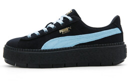 Кроссовки Puma Platform Skateboarding Shoes Women's Low-top Black/Blue, голубой 372613-01（team277-奶蓝泡芙s-box） | light blue