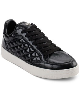 Женские стеганые низкие кеды на шнуровке Oriel Dkny, черный 15662352 | black