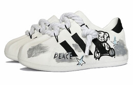 Кроссовки Adidas Lifestyle Shoes Unisex Low-top Grey/white, белый hq8750(teamk-小熊恶作剧) | white