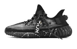 Кроссовки Adidas Yeezy Boost 350 V2 Lifestyle Shoes Unisex Low-top Black/off-white, черный hq4540(team520-男女款玛瑙) | black