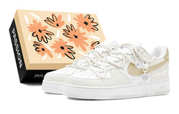 Кроссовки Nike Air Force 1 Skateboard Shoes Women's Low-Top White dh2920-111(teams-夏日西柚女s-box) | light yellow