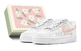 Женские кроссовки для скейтбординга Nike Air Force 1, 	 Pink dh2920-111(teams-玫瑰涂鸦女s-box) | 	 pink