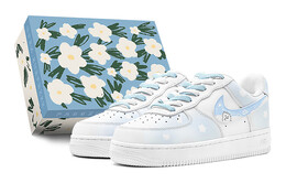Женские кроссовки для скейтбординга Nike Air Force 1, Light Blue dh2920-111(teams-蓝猫涂鸦女s-box) | light blue