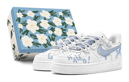 Женские кроссовки для скейтбординга Nike Air Force 1, Sky Blue dh2920-111(teams-学院涂鸦s-box) | sky blue
