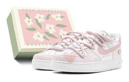 Женские кроссовки для скейтбординга Nike Air Force 1, 	 Pink dh2920-111(teams-粉白爱心麻绳s-box) | 	 pink