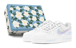 Женские кроссовки для скейтбординга Nike Air Force 1, Lilac dh2920-111(teams-梦幻涂鸦女s-box) | lilac