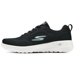 Кроссовки женские с низким верхом, черные/зеленые Skechers 124640-bkmn | black/green