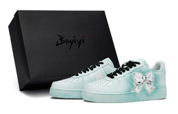Кроссовки Nike Air Force 1 Skateboarding Shoes Women's Low-top White, зеленый dh2920-111(team80-女少女蕾丝绿s-box) | green/white