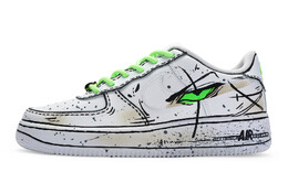 Кроссовки для скейтбординга Air Force 1 женские низкие зеленые/черные Nike dh2920-111(team80-女款三千世界)