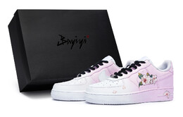 Кроссовки Nike Air Force 1 Skateboard Shoes Women's Low-Top Pink/White dh2920-111(team80-女款桃花吟s-box) | chalk white
