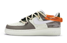 Кроссовки для скейтбординга Air Force 1 женские с низким верхом, зеленые/оранжевые Nike dh2920-111(team80-女款鸳鸯迷彩)