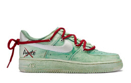 Кроссовки Nike Air Force 1 Skateboard Shoes Women's Low-Top Black White dh2920-111(team80-女款绿水鬼)