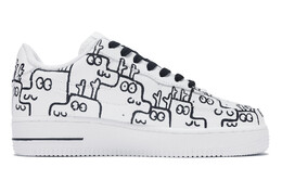Кроссовки Nike Air Force 1 Skateboarding Shoes Women's Low-top Black, черный/белый dh2920-111(team80-女款其乐龙龙s_box) | black/white