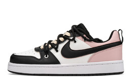Кроссовки Nike Court Borough Skateboard Shoes Women's Low-Top Black Pink, черный/розовый bq5448-115(teama-酷爱少女) | black/pink