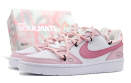Кроссовки Nike Court Borough Skateboard Shoes Women's Low-Top Pink White dv5456-106(team57-女款卡哇) | pink