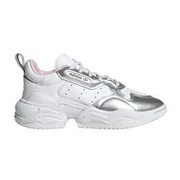 Adidas Кроссовки Wmns Supercourt RX 'Crystal White True Pink', белый fv3671 | crystal white true pink