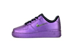 Кроссовки для скейтбординга Air Force 1 женские с низким верхом, цвет металлик, фиолетовый Nike fb8251-001(team338-金属大师) | metal purple