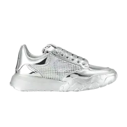Кроссовки Alexander McQueen Wmns Oversized Court Trainer 'Silver Holographic', серебряный 685679 w4si1 8257 | silver holographic