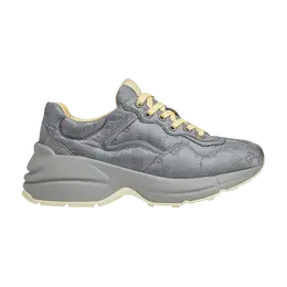 Кроссовки Gucci Wmns Lace Up Sneaker 'Deep Grey', серый 757886 uuy00 1711 | deep grey