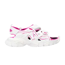 Кроссовки Balenciaga Wmns Track Sandal 'White Fluo Pink', белый 617543 w3aj1 9054 | white fluo pink