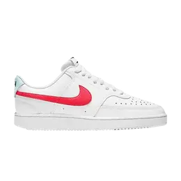 Nike Кроссовки Wmns Court Vision Low 'White Bright Crimson', белый cd5434 106 | white bright crimson