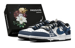 Женские кроссовки для скейтбординга Nike Dunk, Dark Blue cw1590-100(teams-潮酷星球女s-box) | dark blue