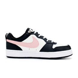Кроссовки Nike Court Borough 2 Skateboard Shoes Women's Low-Top Black Pink bq5448-115(team390-粉玫夭夭） | black/pink