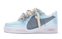 Кроссовки для скейтбординга Air Force 1 женские, низкие, синие Nike dd8959-100(team80-女款''t10蓝灰)