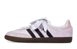 Кроссовки для скейтбординга Samba, унисекс, низкие, черный Adidas b75806(team80-男女同款半勺草莓酱) | pink/white